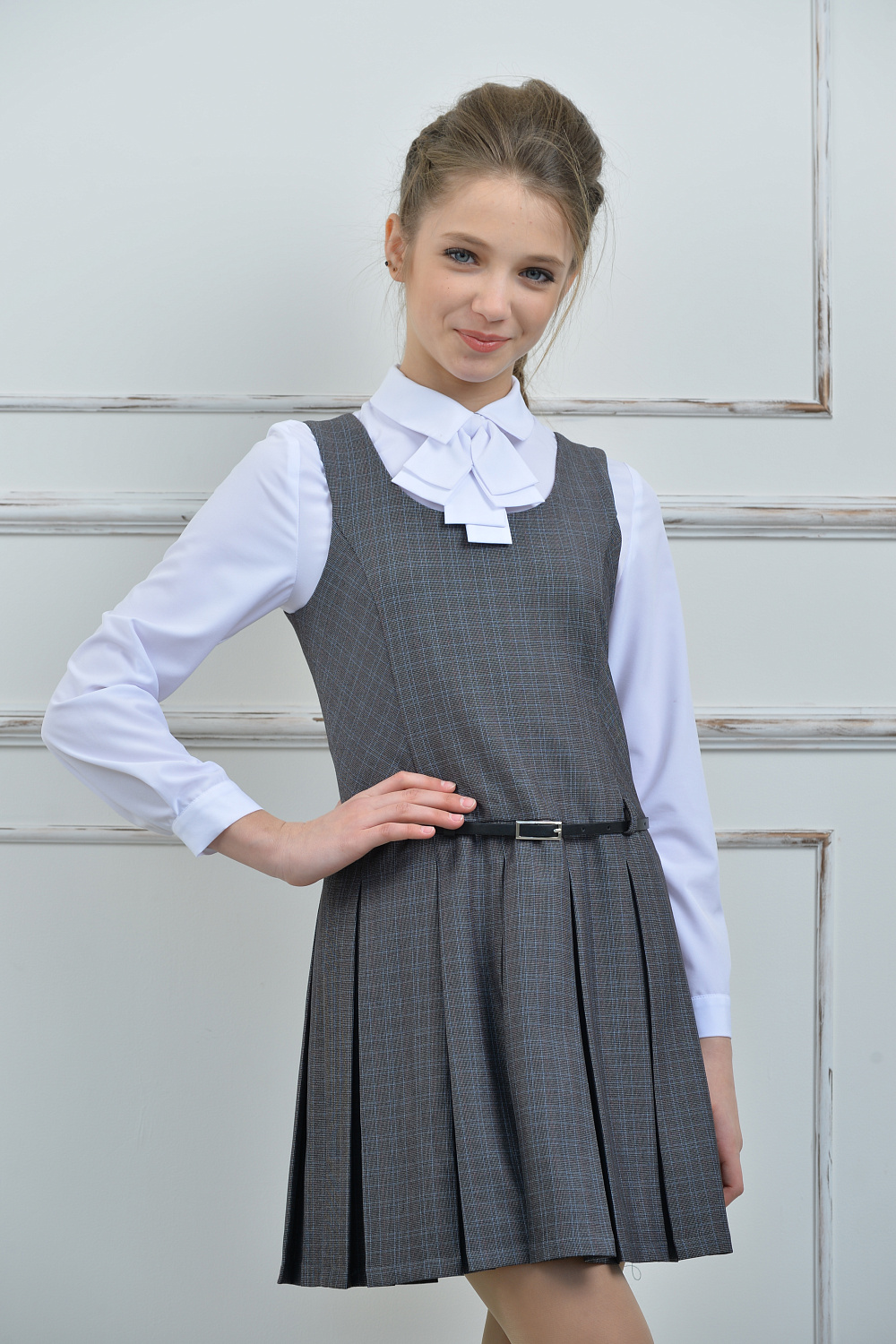 "Теорема-1" Сарафан д/д 156с репсовой роз.лентой